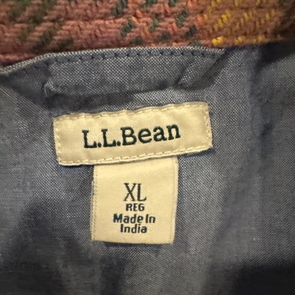 L.L. Bean Multicolor Plaid Button-Down Shirt - Picture 3 of 9